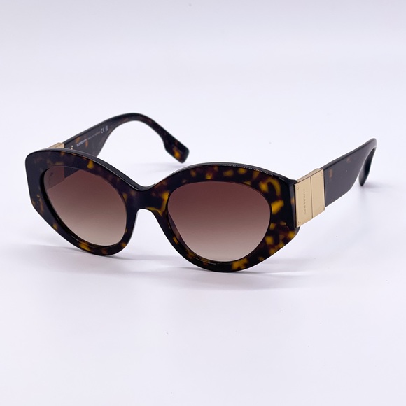 NEW BE4361 3002/13 WOMEN’S SUNGLASSES BURBERRY SOPHIA BE4361 HAVANA BURBERRY - Picture 4 of 13